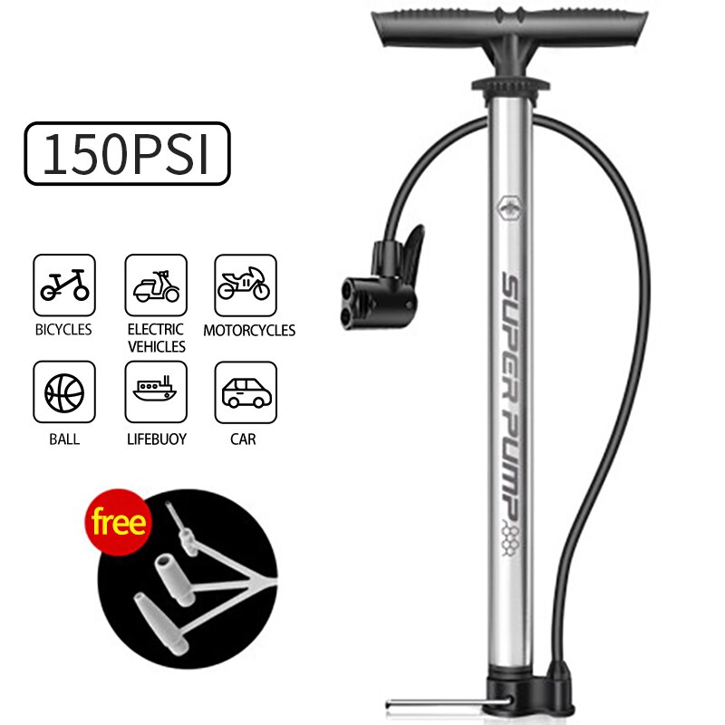 Xunting Mini Bike Pump Portable Bicycle Tire Pump Mini Bike Floor Pump Hand Foot Football Mini High Pressure Tool Bicycle Pumps: 1