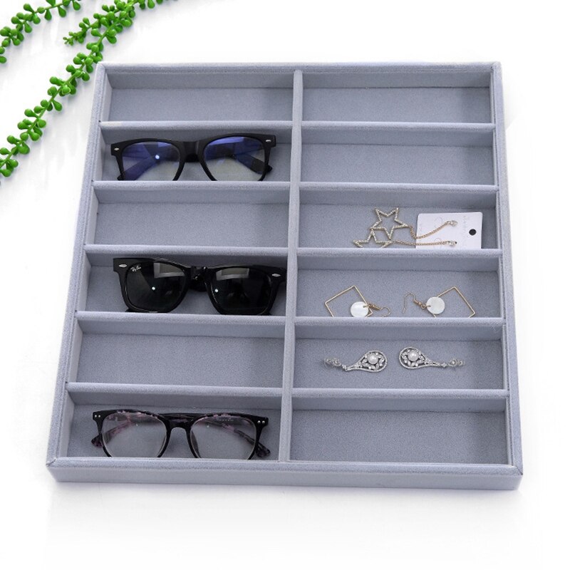 Caja de gafas de sol organizador de gafas estuche de exposición coleccionista caja de anteojos caja para almacenar lentes de sol