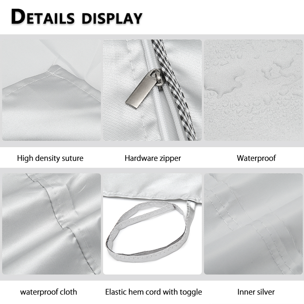 1PC Copertura per asciugatrice con protezione solare antipolvere impermeabile Copertura protettiva per uso domestico Copertura per lavatrice Copertura per lavanderia rivestita in argento