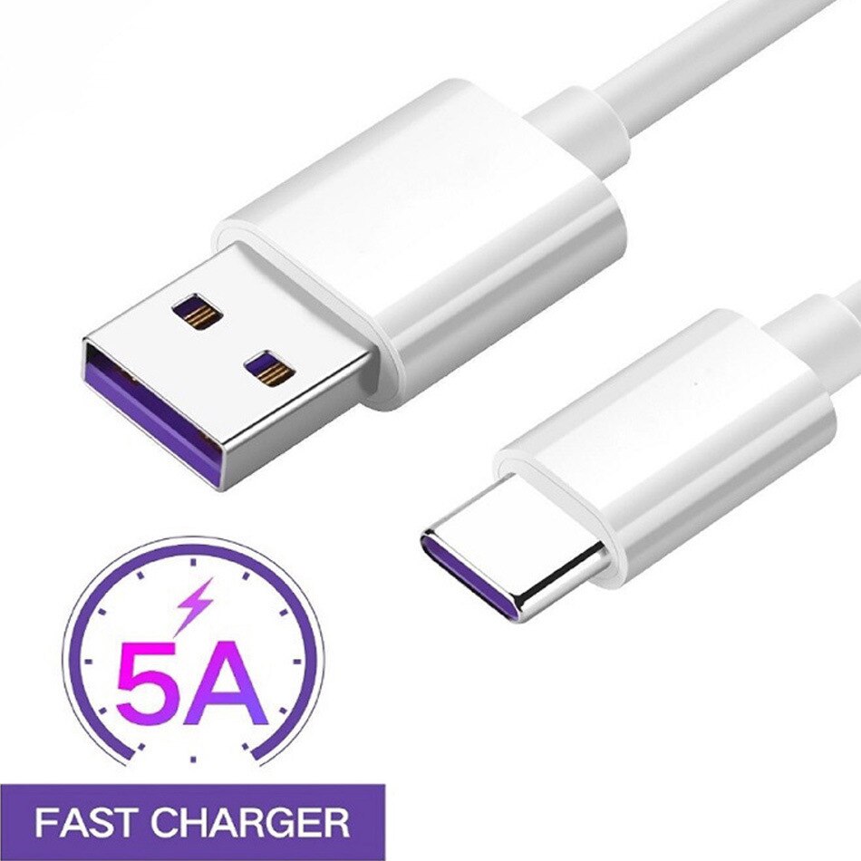 Data 5A Super Fast Charger USB C Cable for Huawei P30 P20 Lite Xiaomi Mi 9 8 Quick Charge 3.0 Type C Charging for Samsung S10 9