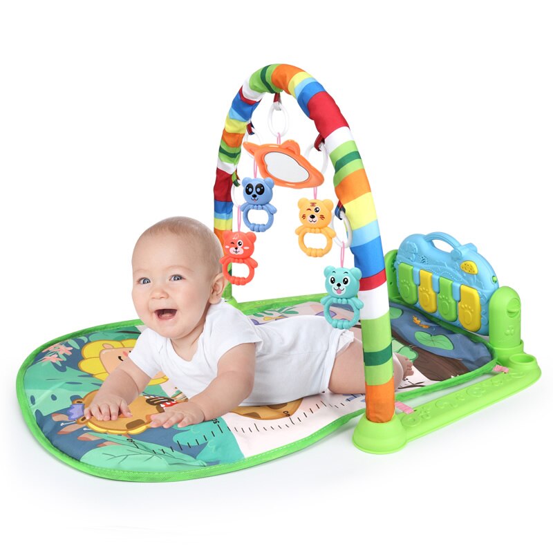 Hipac Baby Bed Bell Musical Pedal Piano High-Elastic Bracket 0-12 Months Baby Newborn Infant Toys for Kids for Children