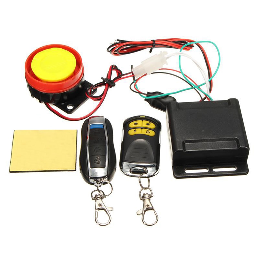 Sirène haute puissance 12V, système d'alarme de sécurité pour voiture, télécommande, antivol, moto, étanche