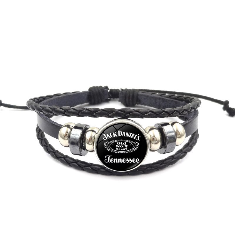 Products Accessories Jack Daniels Time Stone Braided Bracelet Retro Handmade DIY Beaded Bracelet Multilayer Hand Jewelry: Xswx1868 11