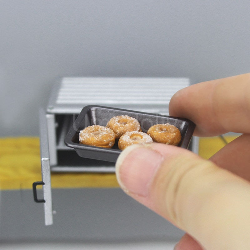 Miniatur-Puppenhaus Ich bin Maßstechen 1:12, Mikrowelle, Spielküche, Backform, Brot für BJD OB11 Puppe, Mini-Lebensmittel, Spielzeugzubehör
