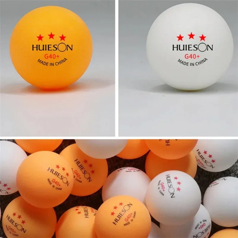 100 stks/zak HUIESON 3 Ster ITTF Standaard Pingpongballen Nieuw Materiaal ABS + Professionele Tafeltennisballen Voor Concurrentie