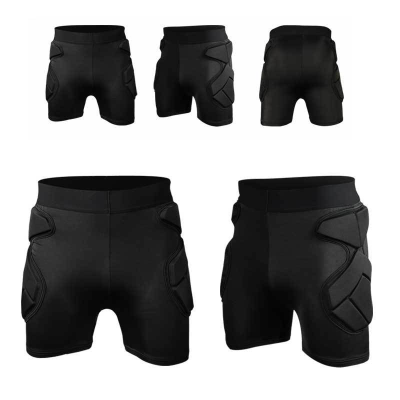 Sport Soccer Short Pants Crashproof Men GK Goal Keeper Goalie Padded Shorts