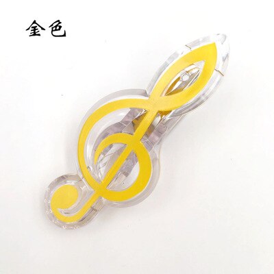 Exquisite small music clip clip note clip clef clip sheet music clip music clip musical instrument universal musical instrument: Clef gold