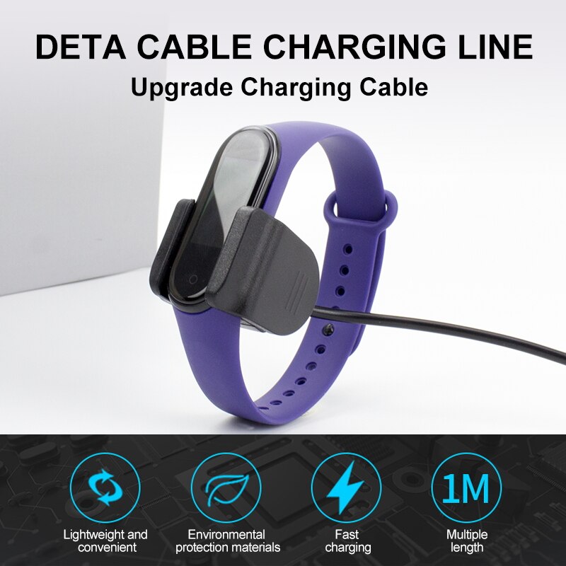 Chargeur USB pour Xiaomi Mi Band 4, câble de charge rapide, accessoires pour adaptateur