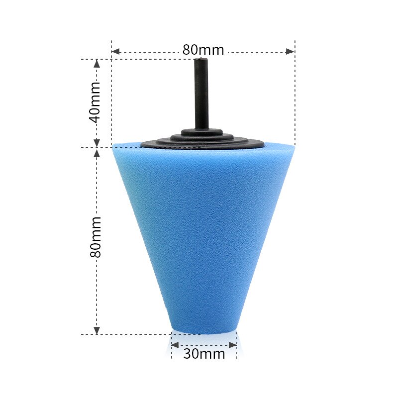 3 inch car polishing disc set wheel hub steel rim polishing waxing sponge wheel thin cone polishing pad ball type 5 pieces