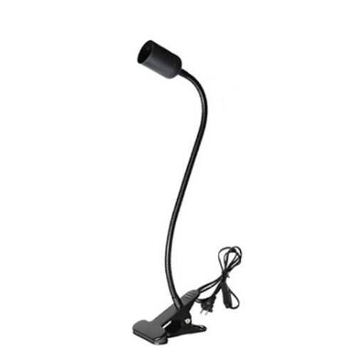 Bestseller 360 graders fleksibel  e27 klip lampeholder plante lys dyre opvarmning lampe med 400mm slange bordlampe: 01 enkelt uk