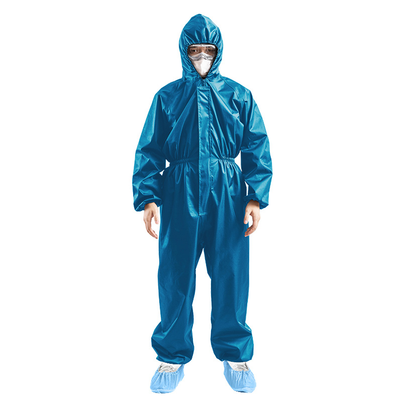 Anti-säure und Alkali-beweis Overalls, Männer der Öl-proof Spray Farbe Anzug, staub-proof Overalls, Industrielle Schutz Kleidung: Blau / XXL