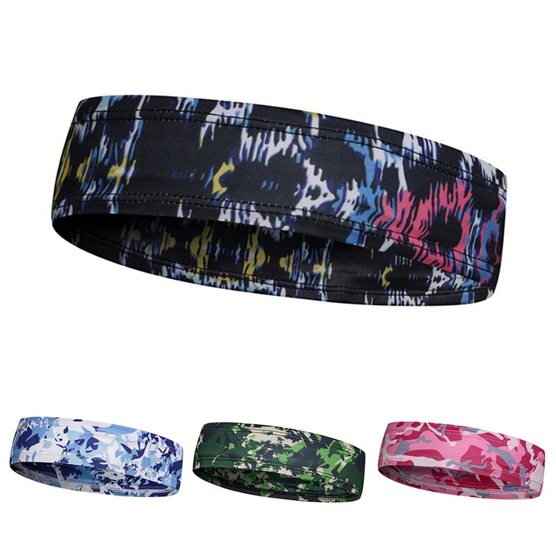1 pièces camouflage Couple sport bandeau de sueur style européen Turban pour Yoga cyclisme en cours d'exécution