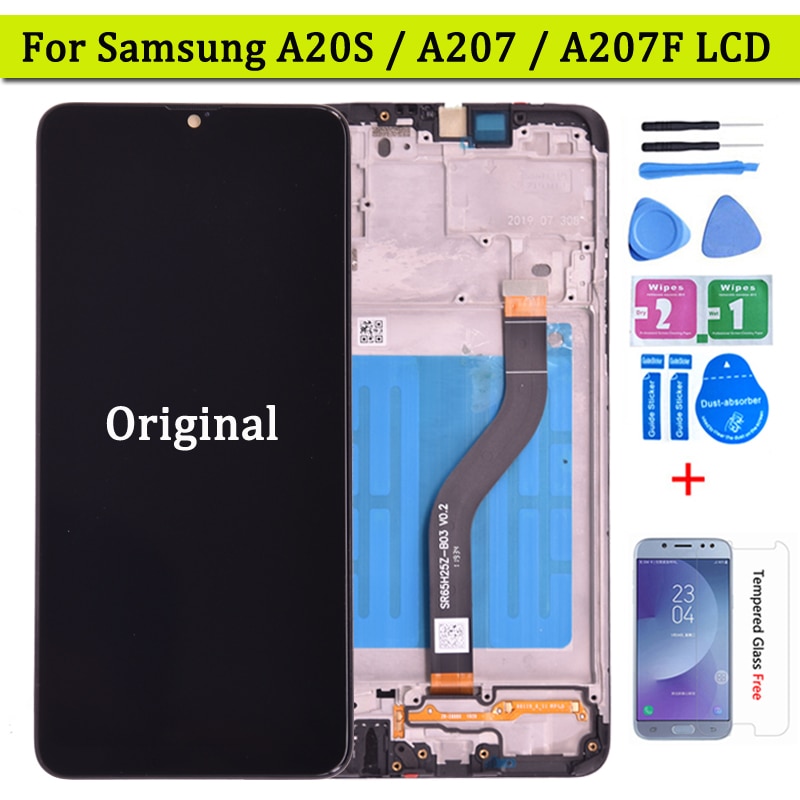 Originale per Samsung galaxy A20S A207 Display lcd digitalizzatore con Touch Screen Digitizer Assembly A207F SM-A207M LCD