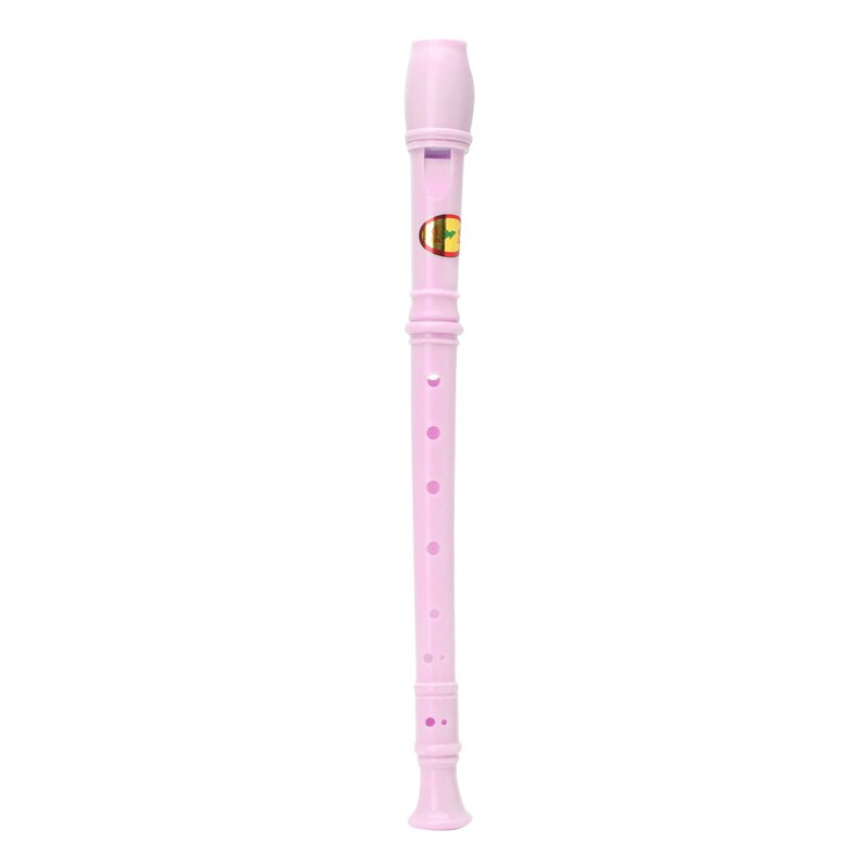 5 kleuren Plastic Muziekinstrument Recorder Sopraan 8 Gaten Speelgoed !: Roze