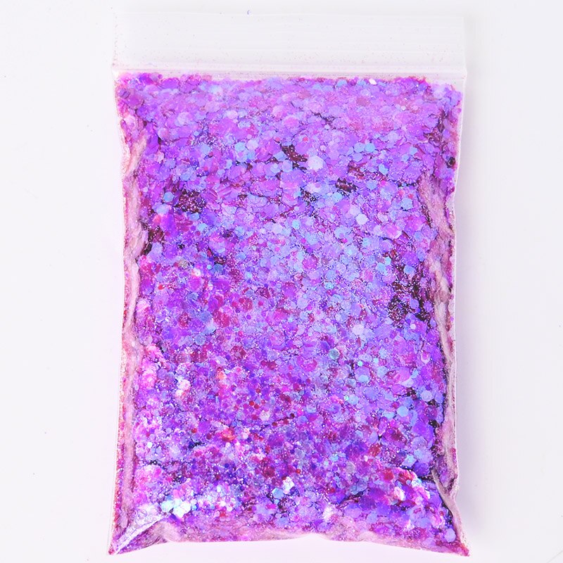 1.76 oz påsar chunky till fin / lös glitter orange / guld glitter mix "pumpa spice", nail art glitter, löst glitter,: Färg 14 50gr