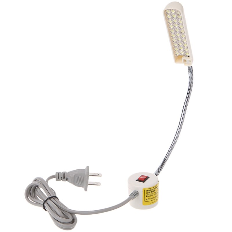 30 LED Sewing Machine Work Light Working Gooseneck Lamp with Magnetic Base EU/US Plug
