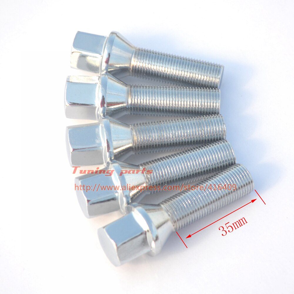 thumbnail interactive-video image 1 of 20pc EAuto Rim Wheel Conversion Bolts – 14x1.5 To 12x1.5 (45mm) Adapter Studs 1 of 3
