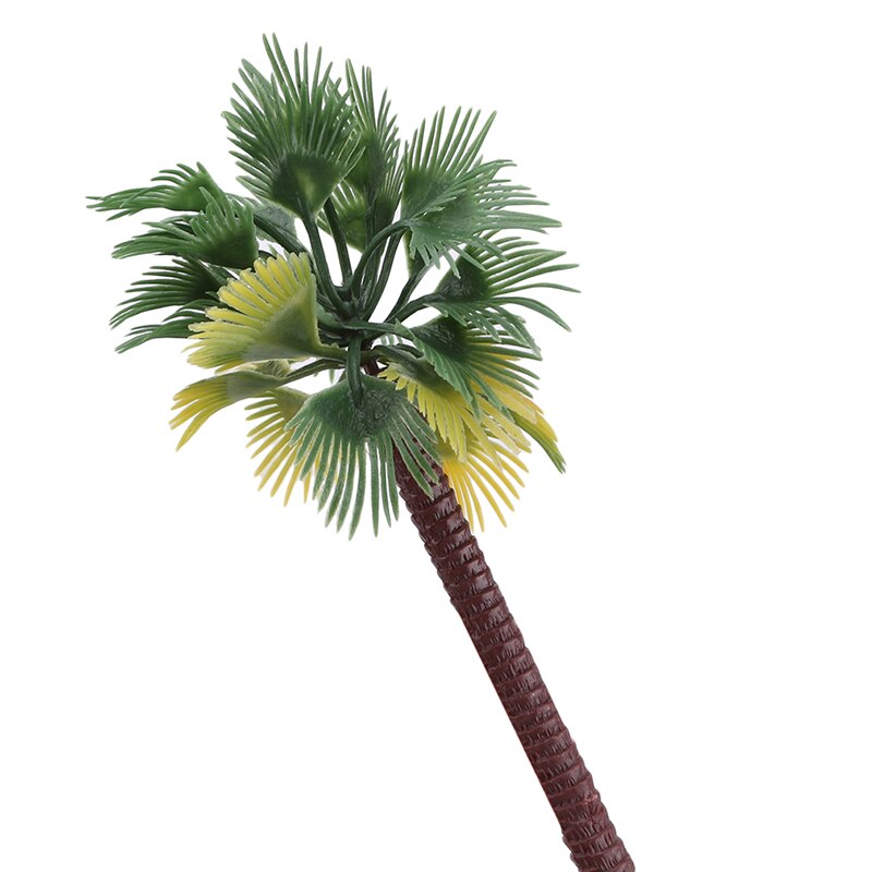 Diorama Scenery Model Artificial Palm Tree Leaves 6pcs Layout Rainforest Plastic Palm Tree Artificial Plastic Tree