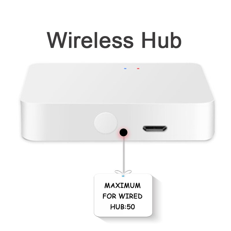 Trådbunden och trådlös valfri hub wifi wifi tuya zigbee smart gateway för smart hemstyrning av alla hushållsapparater: Trådlöst nav