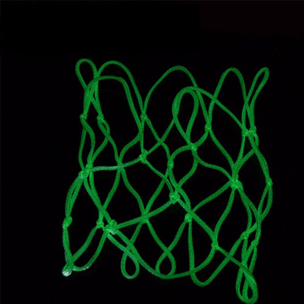 Nuovo Nylon di Basket di Serie Cerchio Net Luce Incandescente Tiro Formazione Verde Luminoso Rete di Basket Tabellone Cerchio Della Sfera Della Maglia