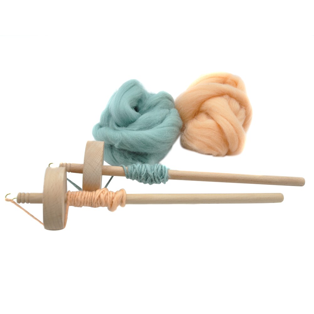 Spindel Top Whorl Garen Spin Hand Gesneden Houten Tool Voor Beginners Lad