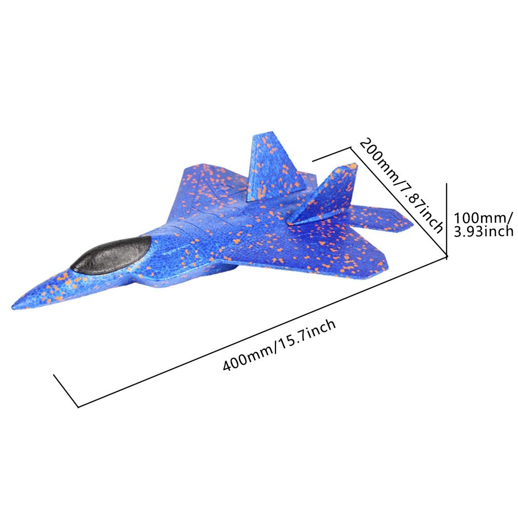 Modelo de avión de espuma para niños, juguete infantil de 42cm, con luz acrobática, educativo, EPP planeador, avión de combate