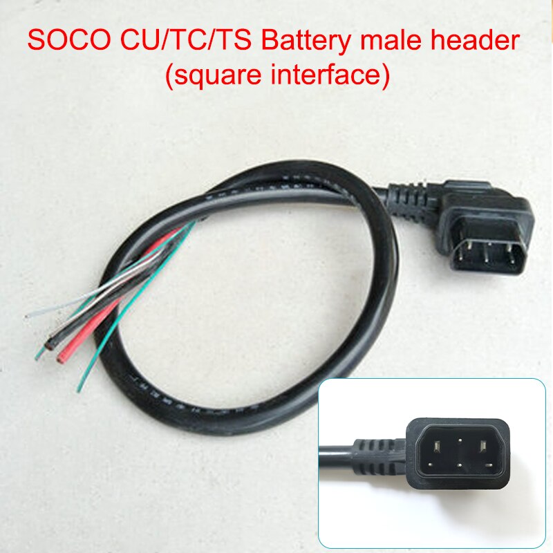 Voor Super Soco Tc Max Ts Tc Cu Originele Motorfiets Accessoires Opladen Plug Batterij Socket Kabel Lading Ontlading Draad Header: 3