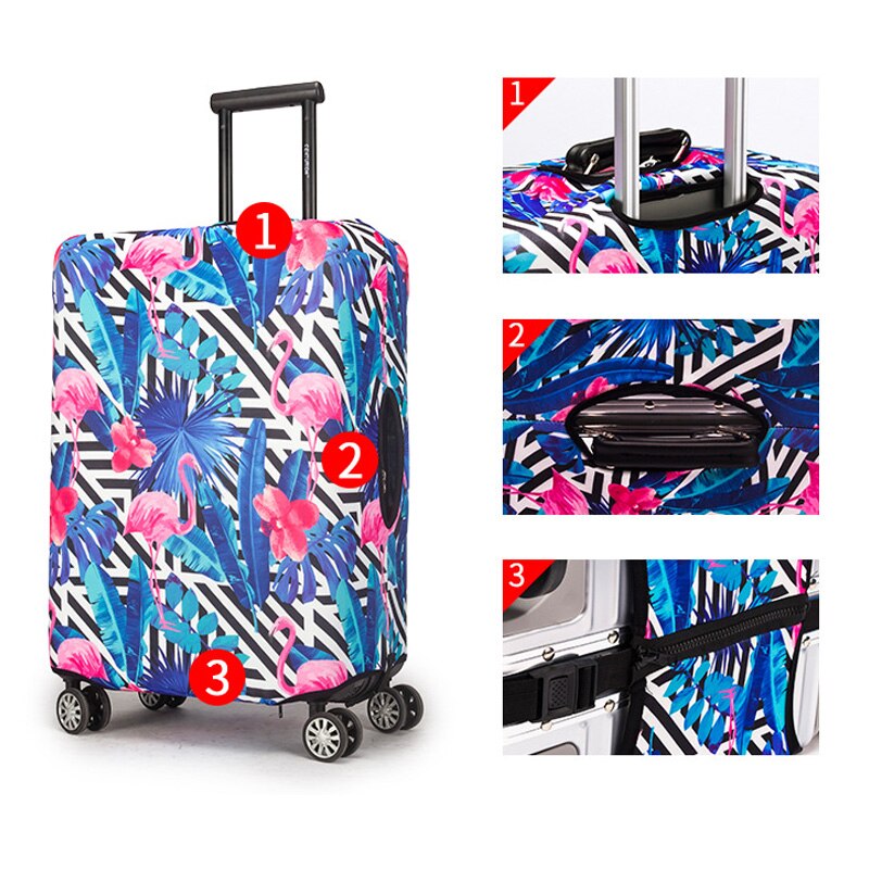 Flamingo wzór elastyczny bagaż obudowa ochronna Dustproof18-32 Cal walizka przypadku pokrywy ochronne akcesoria podróżne
