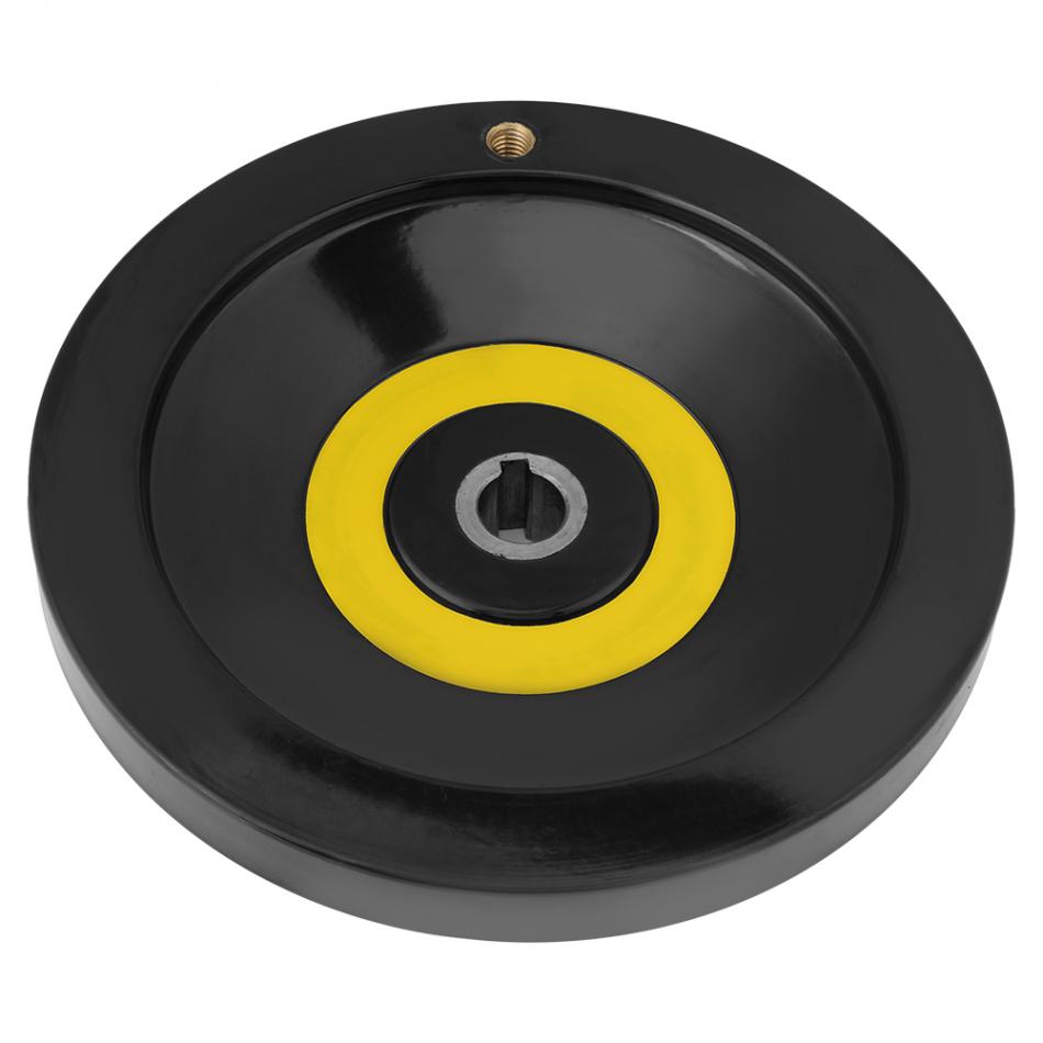 1 pièces poignée tournante main roue tour fraiseuse arrière ondulation roue à main avec poignée tournante 63mm 80mm 125mm 160mm 200mm