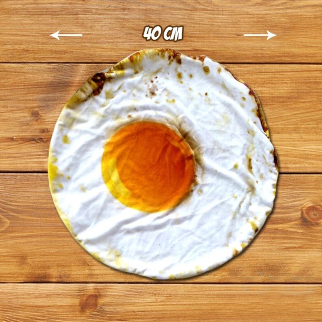 Pet Bed Dog Cat Mat Blanket Kennel Durable Soft Bread Poached Eggs Mats Four Seasons Durable Soft Toast Bread And Poached Eggs