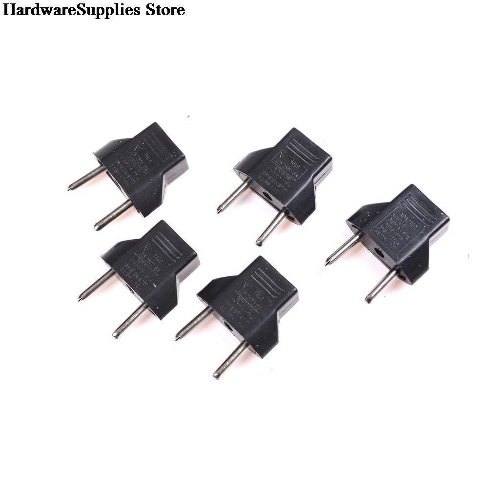 5Pcs/set US to EU Euro Europe AC Power Plug Travel Adapter easy to use argers Home use