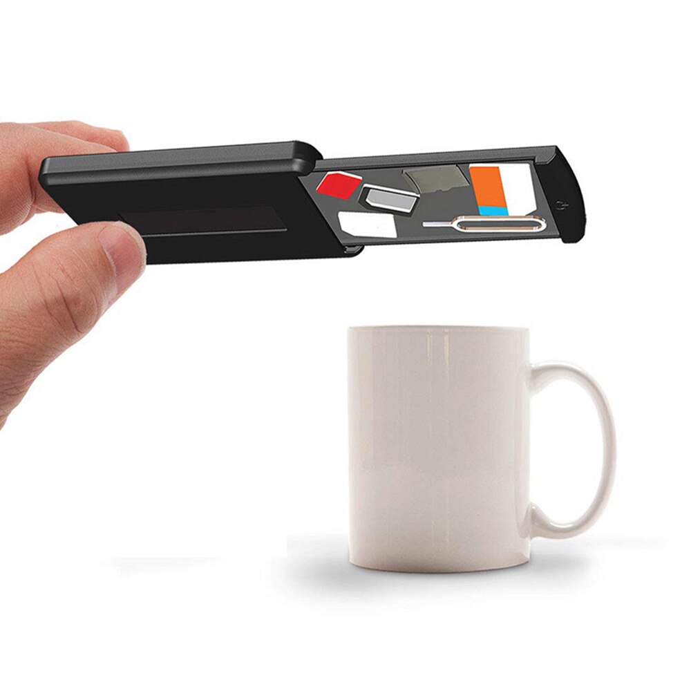 SD Card Organizer Spill Proof Portable Spill Proof Durable SD Card Organizer Compact Safe SIM Card Case