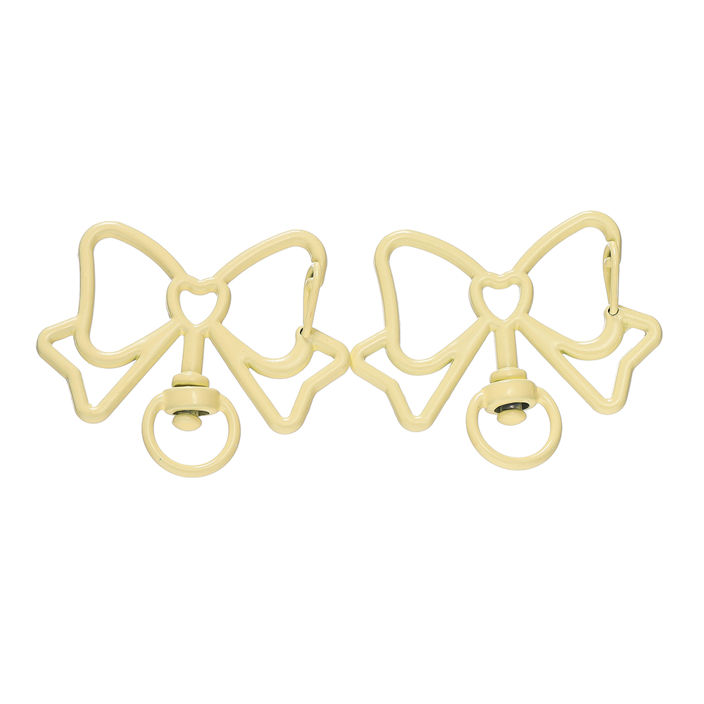 5 unids/lote de cierres de langosta coloridos con forma de mariposa, llavero giratorio, ganchos para llaves de Metal de aleación para fabricación de joyas, suministros artesanales: Morado