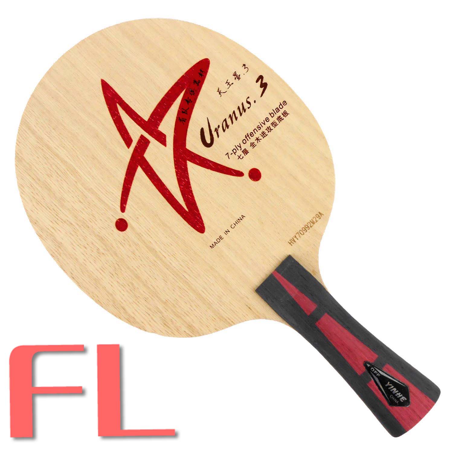 Originele Yinhe Melkweg Uranus.3 U-3 U3 U.3 Tafeltennis Pingpong Blade: FL long handle