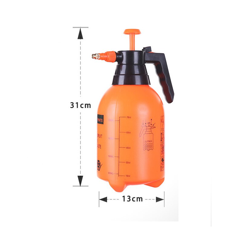 Trigger Pressure Sprayer Air Compression Pump 2L Watering Hand Pressure Sprayers Flowers Home Garden Watering Spray Water Bottle