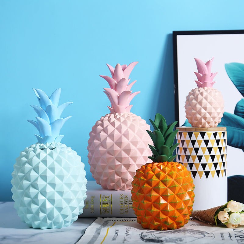 Nordic Home Decoration Resin Sculpture Room Decoration Pineapple Fruit Statue Restaurant Table Decoration Modern Crafts
