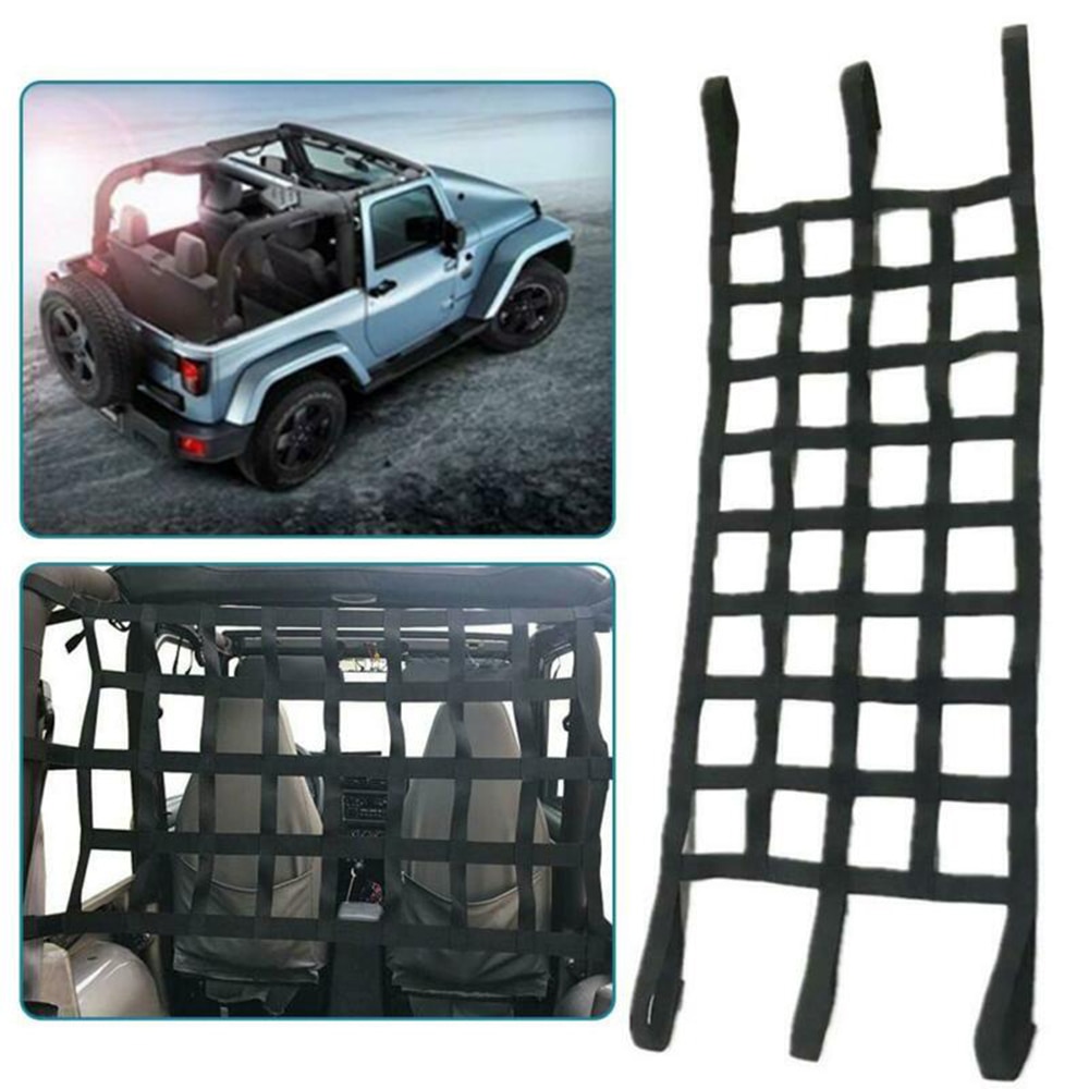 Auto Accessoires Voor Zwarte Auto Dak Netto Cargo Bag Voor Jeep Wrangler Tj Jk Jl Opslag Bagage