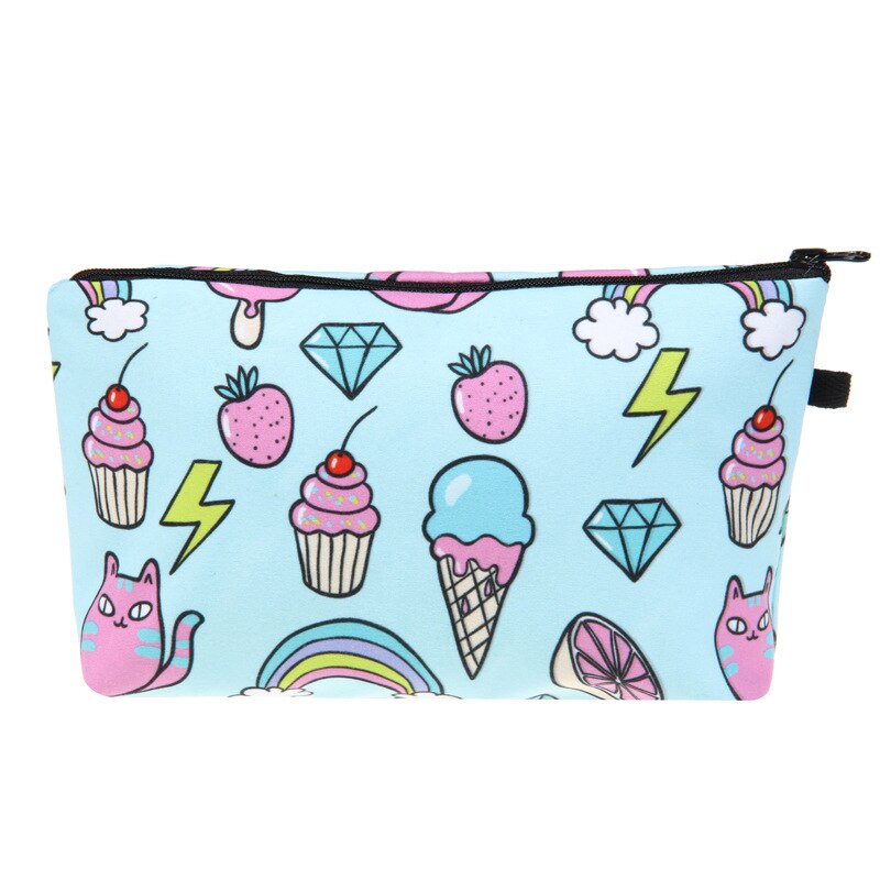 Ijs Volledige Print Make-Up Tas Voor Vrouwen Carton
