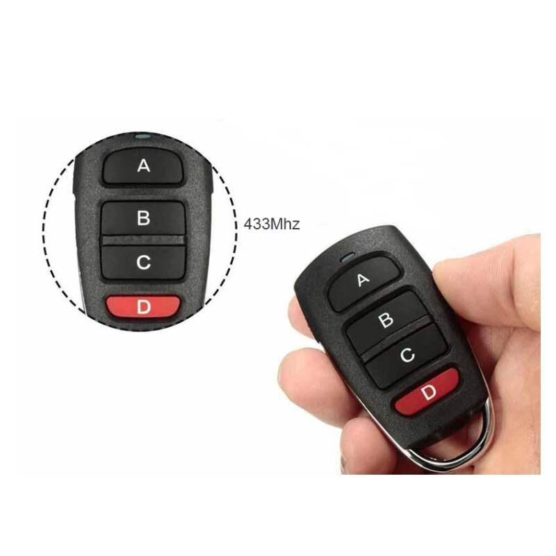 Metalen Vier-Key Garagedeur Universele Kopie Afstandsbediening Draadloze Kopie Afstandsbediening Lange Afstand Voor Garagedeur