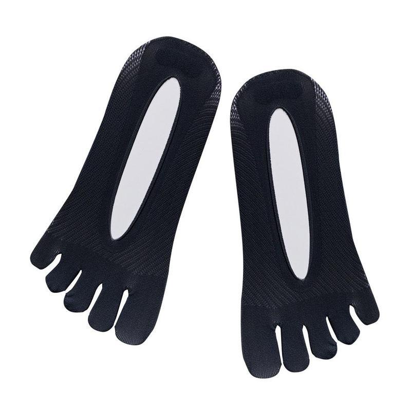 1pair Breathable Five Toe Socks L1j0: Black