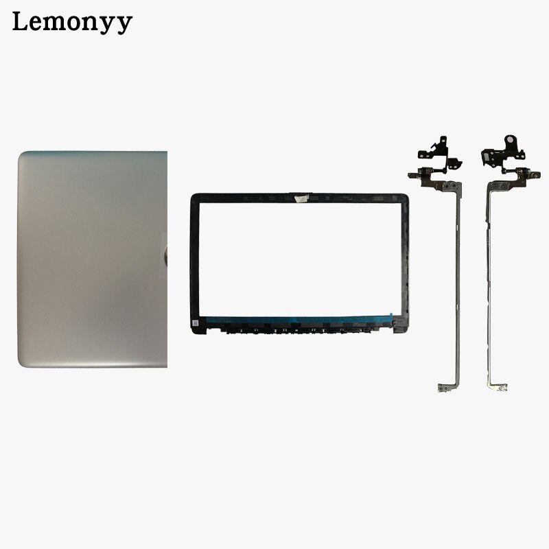 Laptop shell for HP 15-DA 15-DB 15-da0012dx 15-da0014dx 15-da0061nr LCD TOP cover/LCD Front bezel/Hinges/Hinges cover: Silver  B hinges