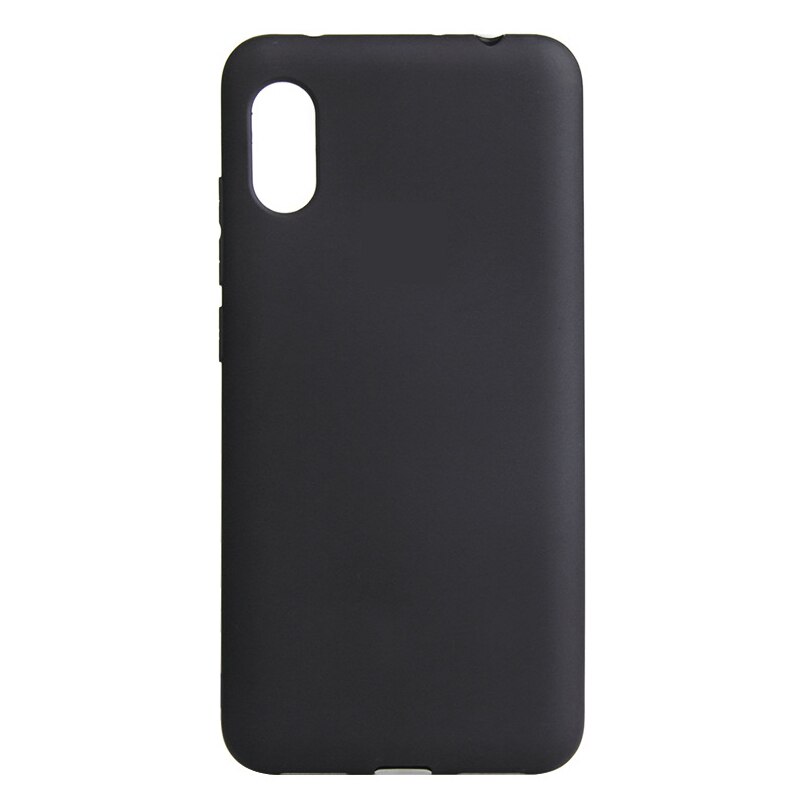 Redmi 7A 5.45 inch Frosted Matte Case Voor Xiaomi Redmi 7A Back Cover Bescherm Skin Silicon case: black