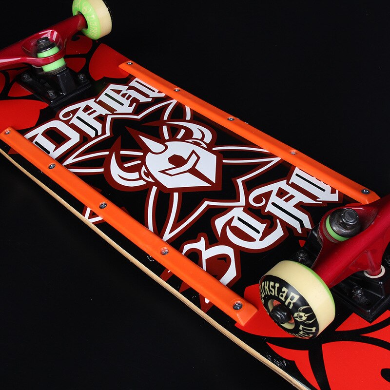 1 Pair Longboard Bumper strip Skateboard Rails Edge ribbing Protect With 10 Mounting Screws