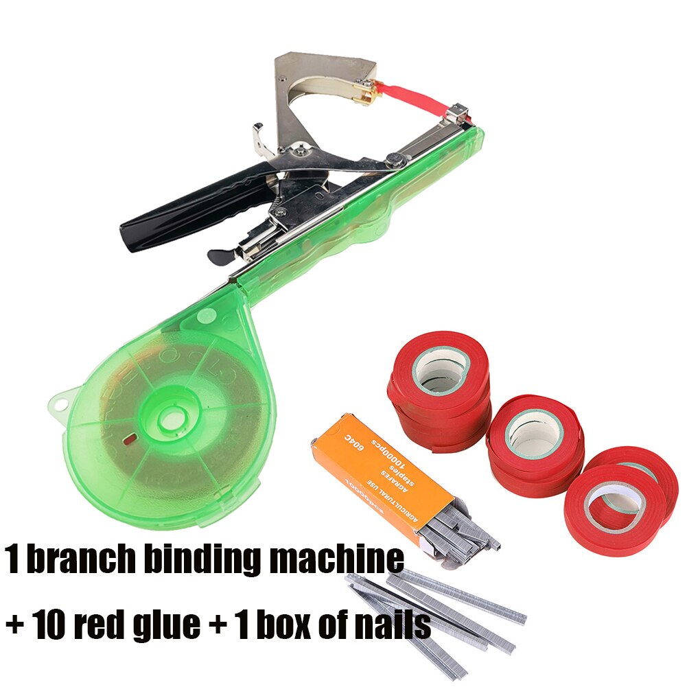 Garden Tools Plant Tying Tapetool Packing Vegetable Stem Strapping Tapener Machine Branch Hand Tying Machine Tools for Grape: Tying Machine Set 03