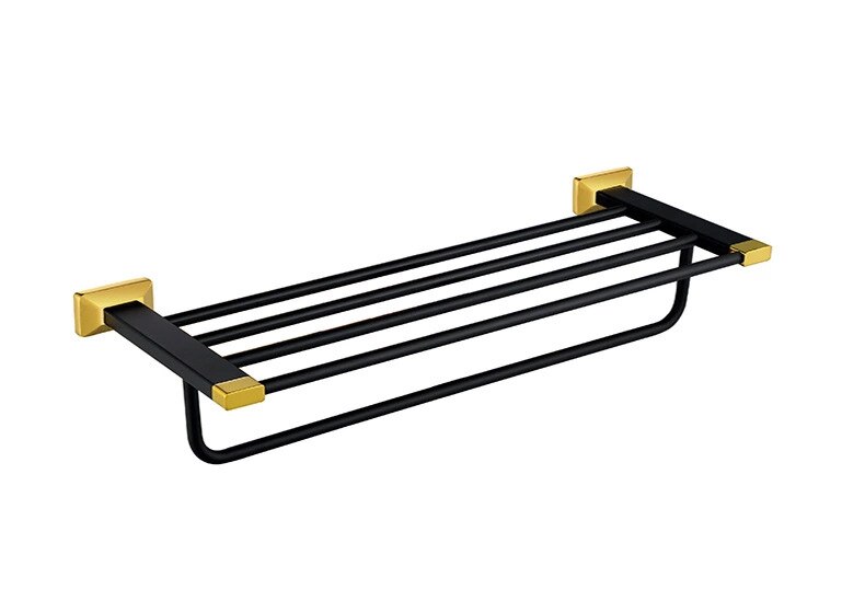 Czarne złoto produkty łazienkowe zestaw akcesoriów naścienny wieszak na ręczniki Toliet uchwyt na papier nowoczesny luksusowy zestaw sprzętu łazienkowego AR80