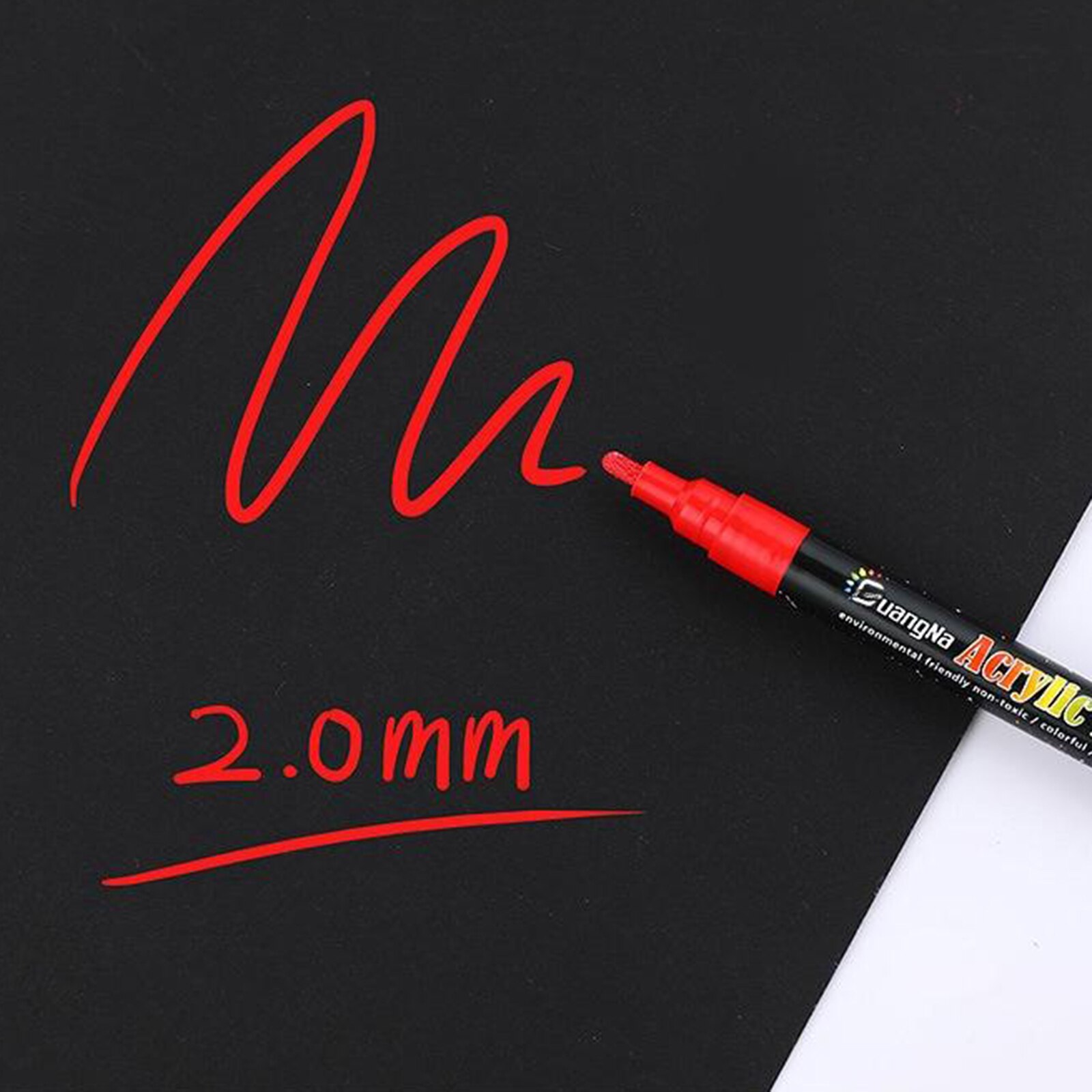 12-Kleur Schilderen Pen Waterbasis Fijne Tip Art Marker Voor Diy 'S