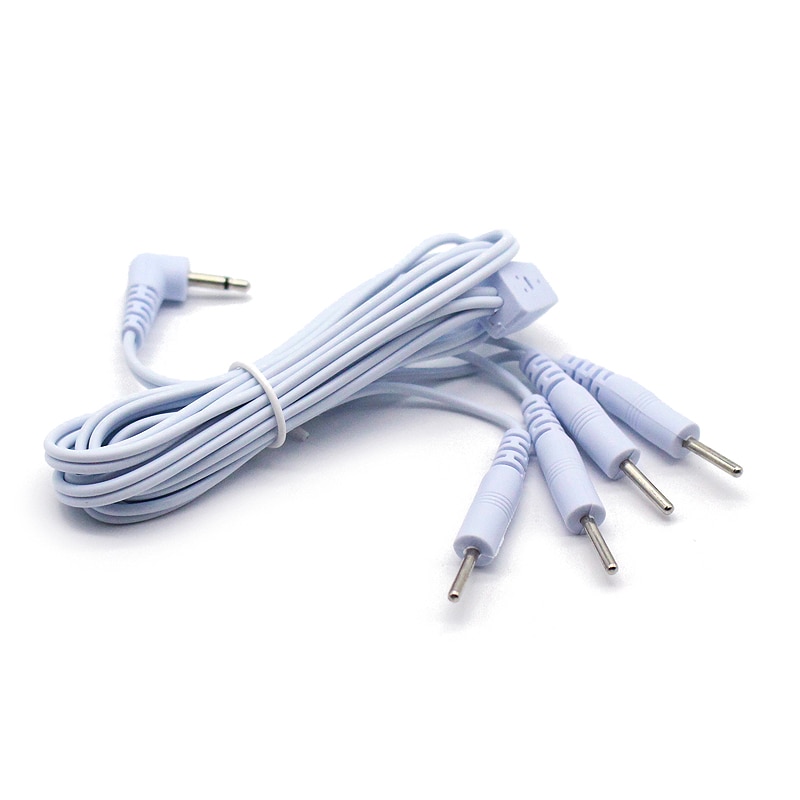 2 ben 4 ben ledninger, der forbinder kabler til elektrodepude digital tens terapi massageapparat 2.5mm stik fysioterapi instrument