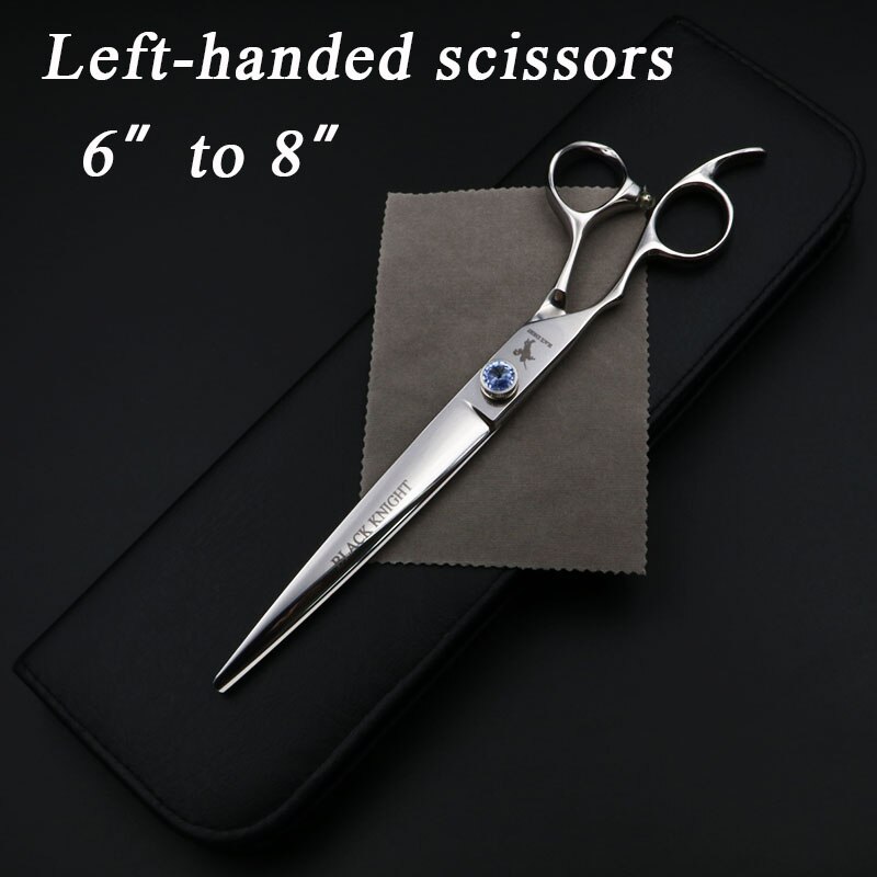 6" 7" 8" Pet Left Handed Scissors Pet Grooming Scissors Hair Cutting Shears for Dogs and Cats