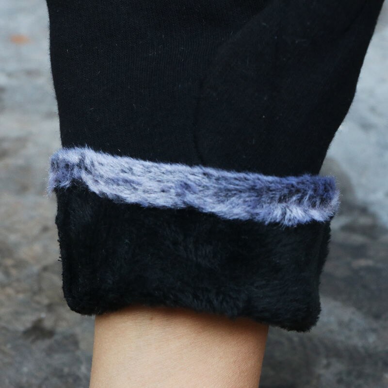 Punk Cotton Driving Fingerless Gloves For Women Gloves Winter Touch Screen Flowers Embroidery Gloves Autumn Winter