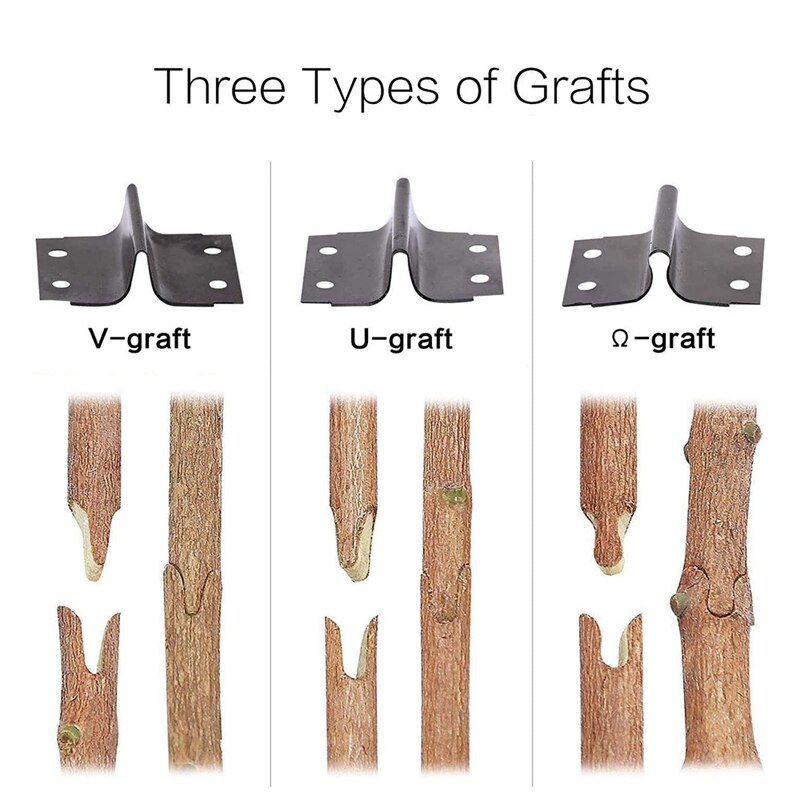 Grafting Tool Kit Garden Pruner Tools for Fruit Trees Grafting Including Tapes Grafting Knife &amp; Replacement Blades